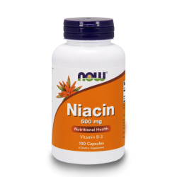 NOW Niacin 500 мг 100 капсули