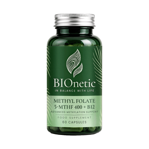 BIONETIC Methyl Folate 5-MTHF 400 + B12 60 капсули