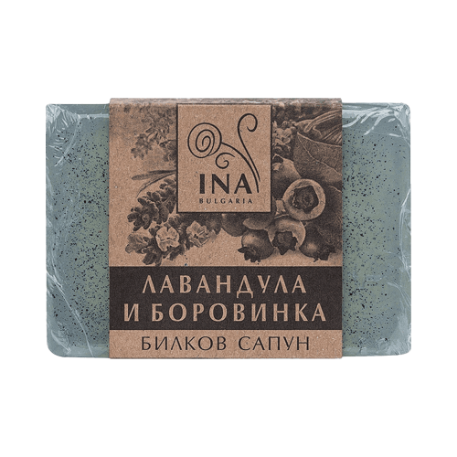 INA ESSENTIALS Билков Сапун Лавандула и Боровинка 105 г