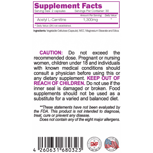 NATURALICO Acetyl Max 60 капсули