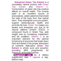 NATURALICO Advanced Green Tea Extract 60 капсули