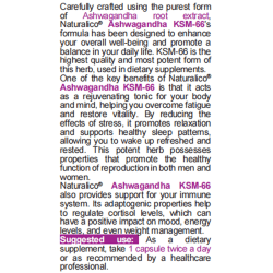 NATURALICO Ashwagandha KSM-66 90 капсули