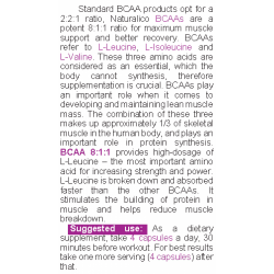 NATURALICO BCAAs 8:1:1 90 капсули