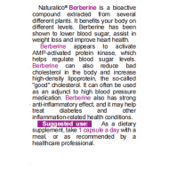 NATURALICO Berberine 60 капсули