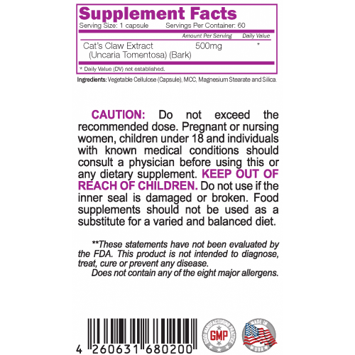 NATURALICO Cat's Claw 60 капсули