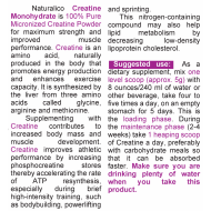 NATURALICO Creatine Monohydrate 400 г