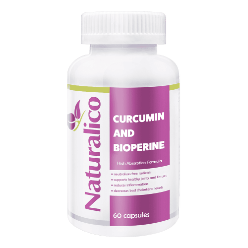 NATURALICO Curcumin And Bioperine 60 капсули