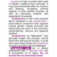 NATURALICO Ecdysterone 60 капсули