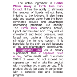 NATURALICO Herbal Water Away 60 капсули