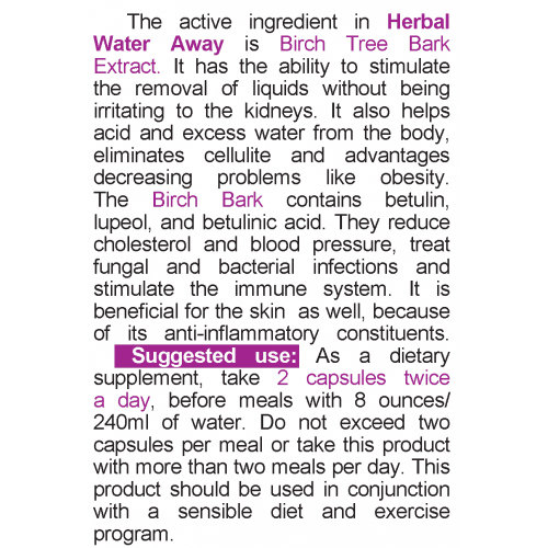 NATURALICO Herbal Water Away 60 капсули