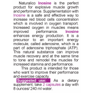 NATURALICO Inosine 60 капсули