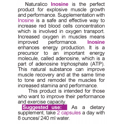 NATURALICO Inosine 60 капсули