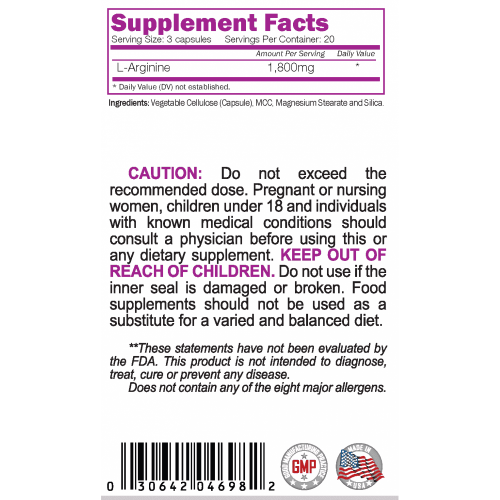 NATURALICO L-Arginine Max 60 капсули