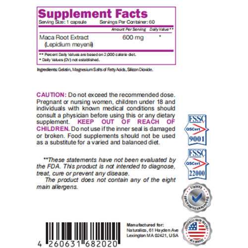 NATURALICO Maca 60 капсули