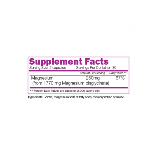 NATURALICO Magnesium Bisglycinate 60 капсули