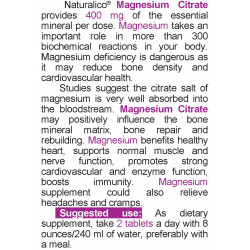 NATURALICO Magnesium Citrate 60 таблетки