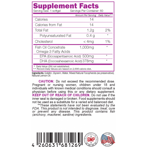 NATURALICO Mega Fish Oil 60 меки капсули