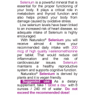 NATURALICO Selenium 60 таблетки
