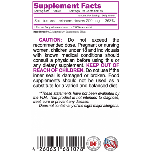 NATURALICO Selenium 60 таблетки