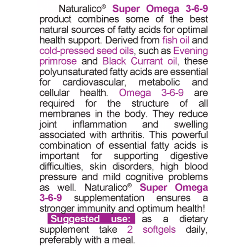 NATURALICO Super Omega 3-6-9 90 меки капсули