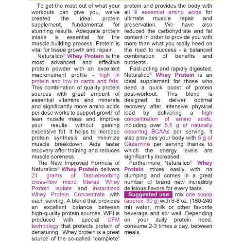 NATURALICO Whey Protein 2280 г