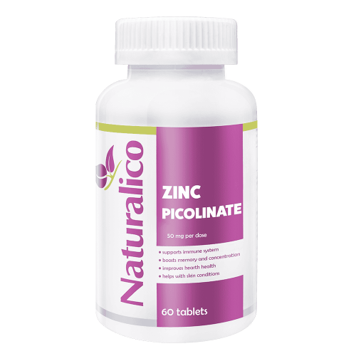 NATURALICO Zinc Picolinate 50 мг 60 таблетки