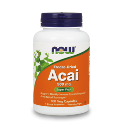 NOW Acai 500 мг 100 растителни капсули