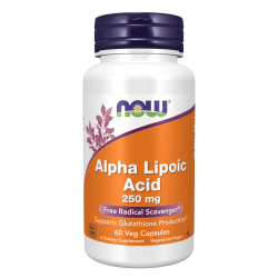 NOW Alpha Lipoic Acid 250 мг 60 растителни капсули