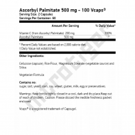 NOW Ascorbyl Palmitate 500 мг 100 растителни капсули
