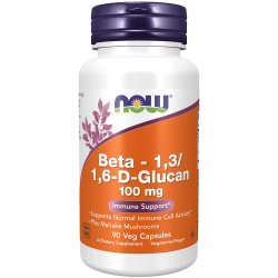 NOW Beta-1,3/1,6-D-Glucan 90 растителни капсули