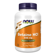 NOW Betaine HCl 648 мг 120 капсули