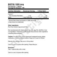 NOW Biotin 1000 мкг 100 капсули