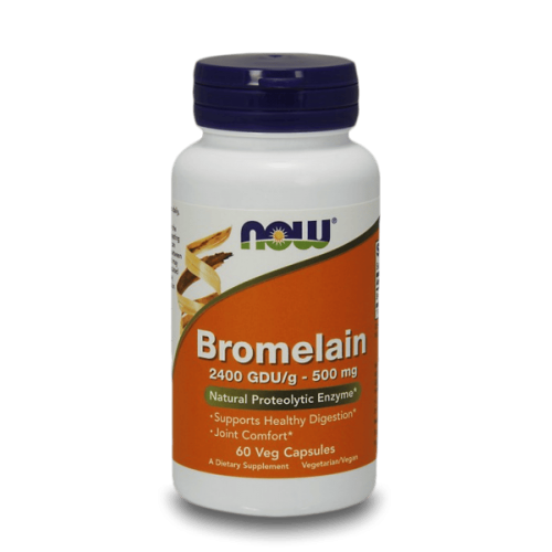 NOW Bromelain 500 мг 2400 GDU 60 капсули