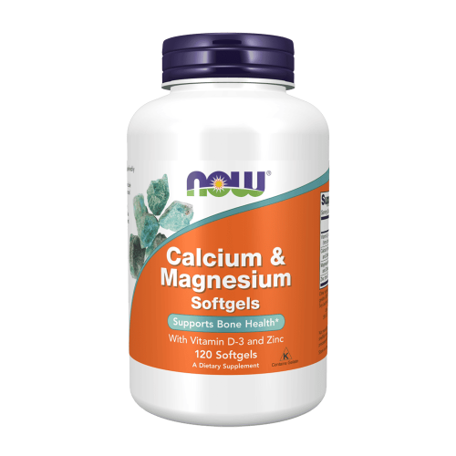 NOW Calcium & Magnesium Softgels 120 меки капсули