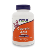 NOW Caprylic Acid 600 мг 100 меки капсули