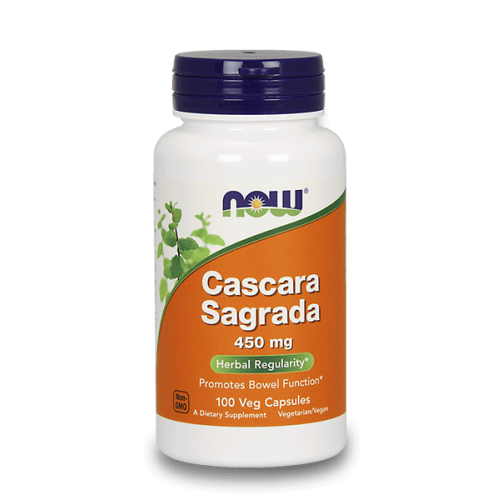 NOW Cascara Sagrada 450 мг 100 капсули