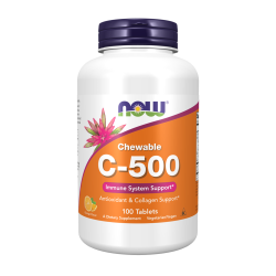 NOW Vitamin C-500 Chewable 100 дъвчащи таблетки