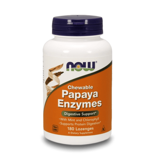 NOW Chewable Papaya Enzymes 180 дъвчащи таблетки