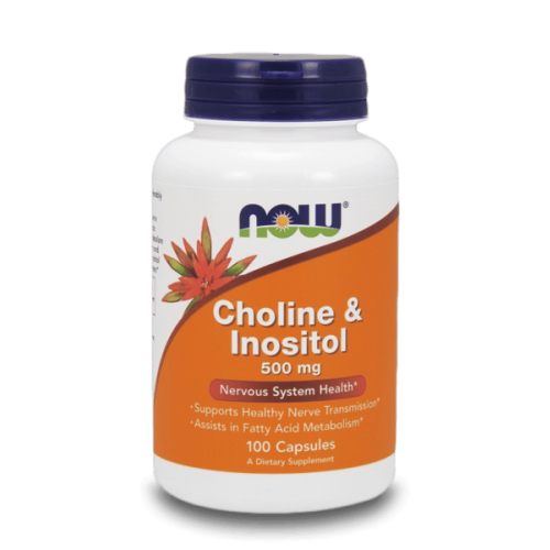 NOW Choline & Inositol 500 мг 100 капсули