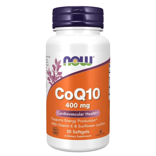 NOW CoQ10 400 мг 30 меки капсули