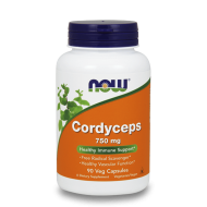 NOW Cordyceps 750 мг 90 растителни капсули