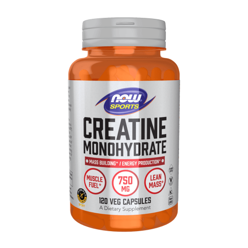 NOW Creatine Monohydrate 750 мг 120 растителни капсули