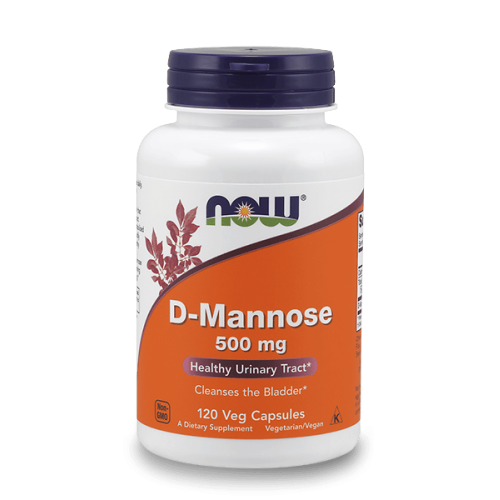 Now D-Mannose 500 мг 120 растителни капсули