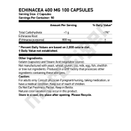 NOW Echinacea 400 мг 100 капсули