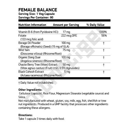 NOW Female Balance  90 растителни капсули