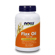 NOW Flax Oil 1000 мг 100 меки капсули