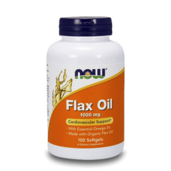 NOW Flax Oil 1000 мг 100 меки капсули