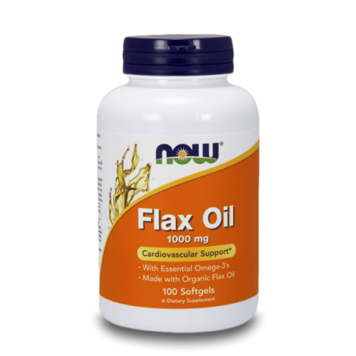 NOW Flax Oil 1000 мг 100 меки капсули