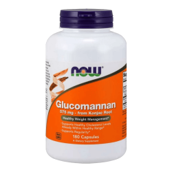 NOW Glucomannan 575 мг 180 растителни капсули