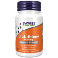 NOW Glutathione 500 мг 30 растителни капсули